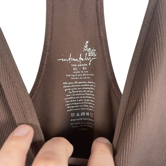 Free People Move Along Sleeveless Bodysuit in Brown Size XS/S - Picture 7 of 8